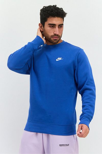 Nike Men Sportswear Fit Long Sleeve Outdoor Sweatshirt, Blue