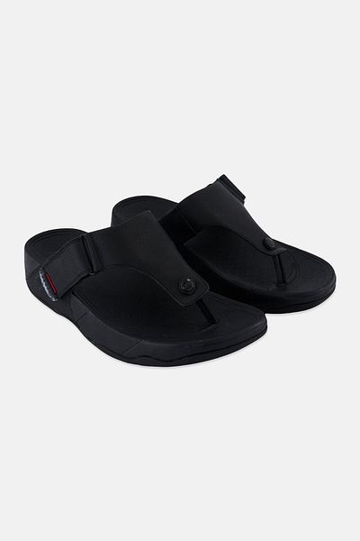 Fitflop Trakk II - صندل مزخرف ومزخرف - أسود بالكامل