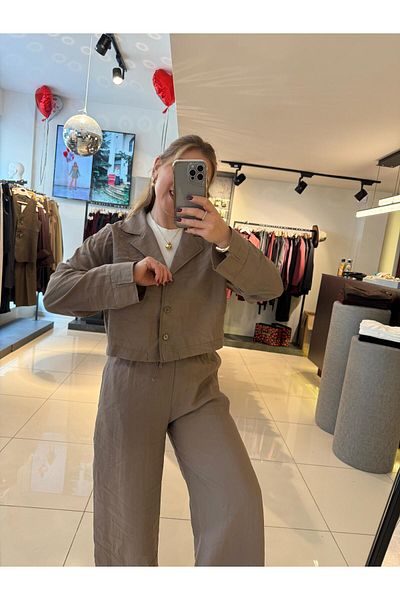 EFİL Shirt Set - Light Brown Model (8564)