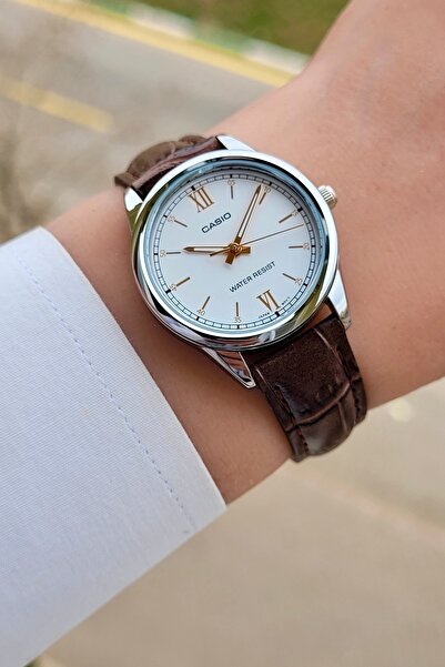 Casio Brand Brown Leather Cord Wristwatch