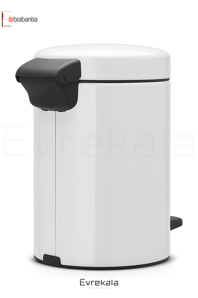 Brabantia Pedal Bin 3 Lt Brabantia White Trash Can -Authorized Evrekala- New Series