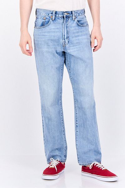 GAP Men Straight Fit Washed Non Stretchable Denim Jeans, Blue