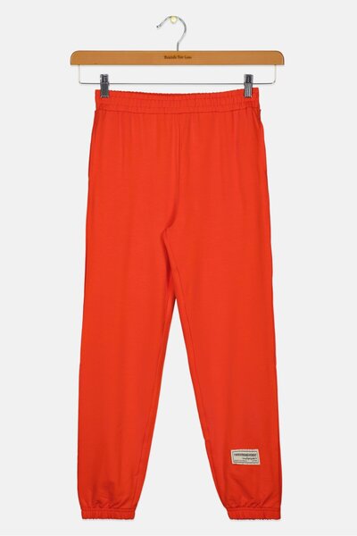 The Giving Movement Kids Girl Plain Jogger Pants, Red
