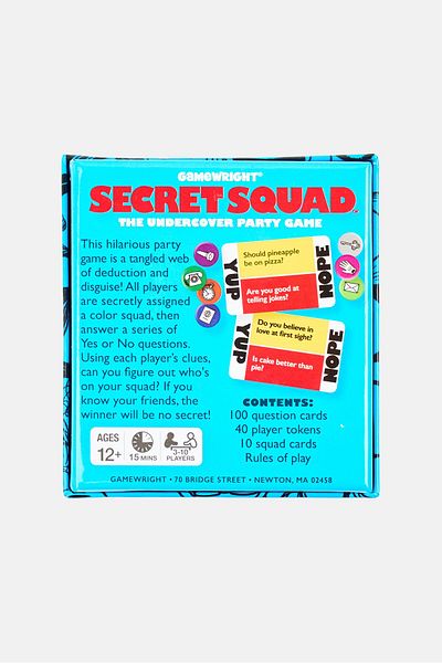 Gamewright Secret Squad The Undercover Party Game, Blue Combo