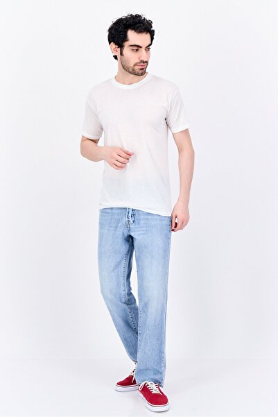 GAP Men Straight Fit Washed Non Stretchable Denim Jeans, Blue