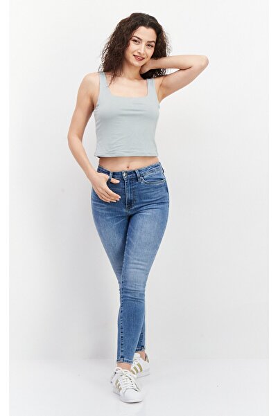 Gentle Fawn Women Square Neck Sleeveless Plain Tank Top, Sage