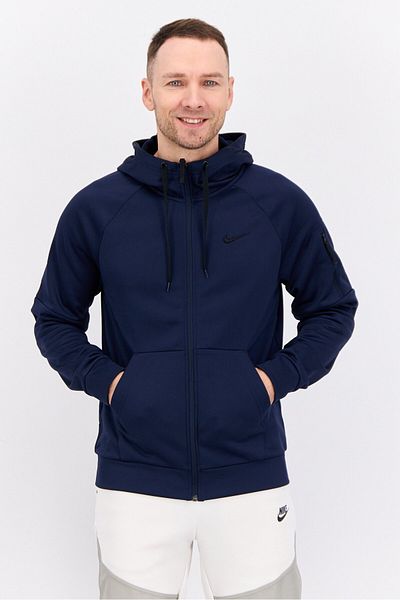 Nike Men Sportswear Fit Long Sleeve Training Hoodie, Navy
