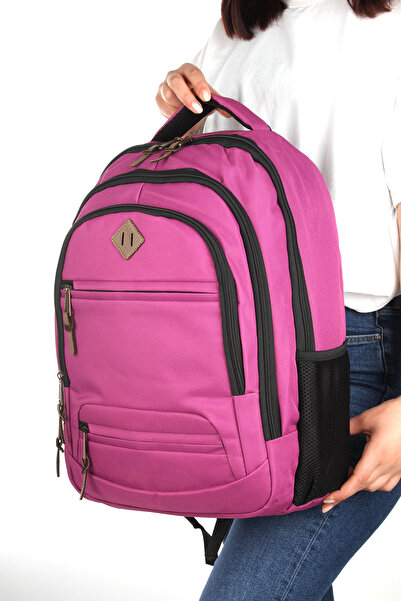 By Hakan Unisex Daily School Travel Backpack Gk19 Lilac
