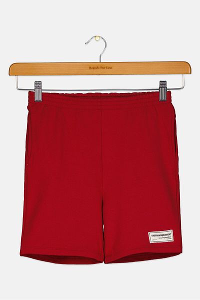 The Giving Movement Kids Girl Brand Logo Basic Shorts, Maroon