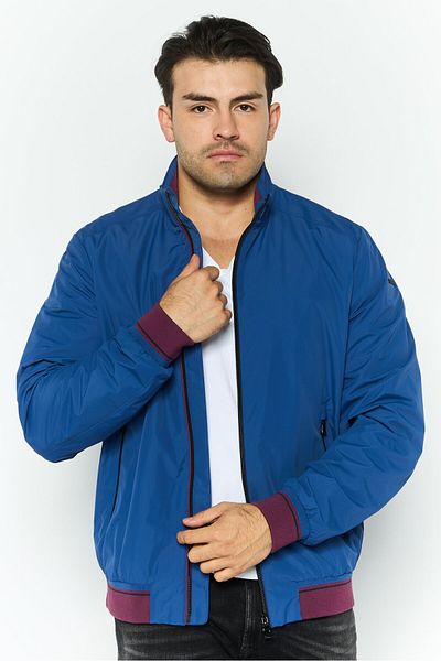 Geox Men Brand Logo Parka Jacket, Blue