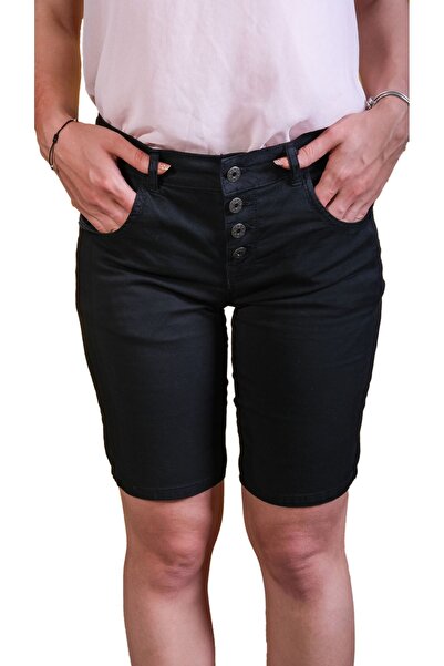 Blues Outlet ΓΥΝΑΙΚΕΙΟ ΣΟΡΤΣ ΜΕ ΜΕΤΑΛΛΙΚΟ ΚΟΥΜΠΙ ΤΣΕΠΗΣ-ΜΑΥΡΟ