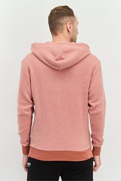 Feat Men Hooded Long Sleeves Heather Sweatshirt, Brown