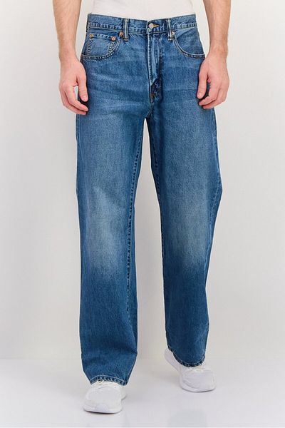 GAP Men Loose Fit Wash No Stretch Denim, Mid Blue