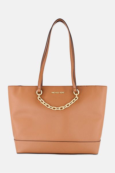 Michael Kors Women Brand Logo Tote Bag 40 L x 27 H x 14 W cm, Brown
