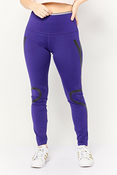 adidas بنطال رياضي ضيق للجري للنساء من ستيلا مكارتني، أرجواني