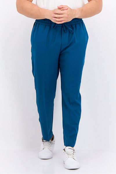 The Giving Movement Men Relaxed Fit Brand Logo Track Pants, Teal Blue/black