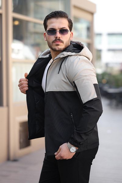 ByTrend Μαύρο ένθετο εποχιακό παλτό με κουκούλα PLDP 2907_60021-1