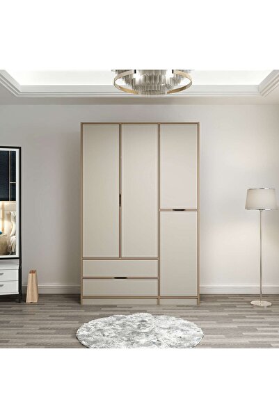 Minar Elina 3 Kapaklı Dolap Dore Kumtaşı