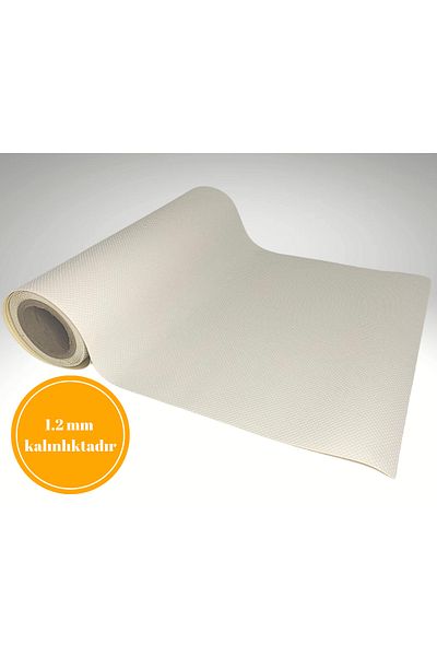 almital mobilya aksesuarları furniture accessories 48 cm X 1 μέτρο Αντιολισθητικό χαλί με μοτίβο λευκού ανάγλυφου συρταριού, χαλί συρταριού