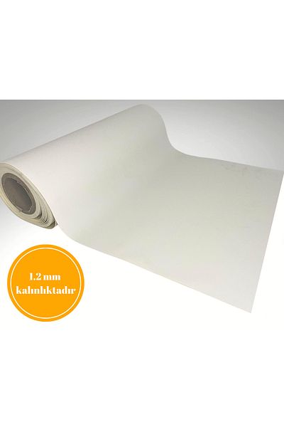 almital mobilya aksesuarları furniture accessories 48 cm X 5 μέτρα Μοκέτα από συνθετικό δέρμα με μοτίβο από λευκό ύφασμα, αντιολισθητικό χαλί συρταριού