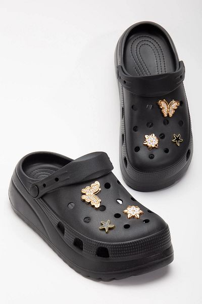 McDark Children's Black Beach Sea Slippers Sandals