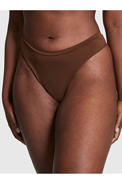 PINK Seamless Derin Bacak Kesim Tanga