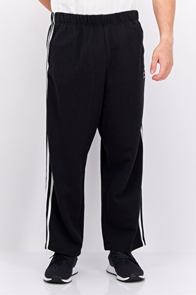 adidas بنطال رياضي رجالي فضفاض للأنشطة الخارجية، أسود