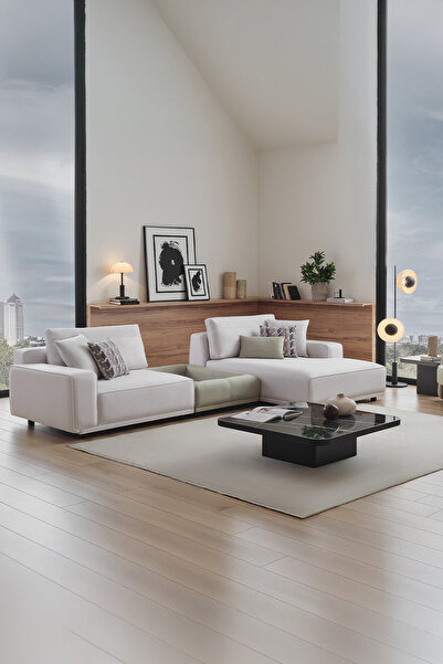 Enza Home Mesta Sağ Köşe Kombinasyon  1, Krem