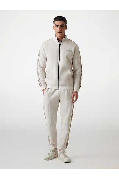 Guess Jeans Men's white sweatshirt with side logo Guess jeans