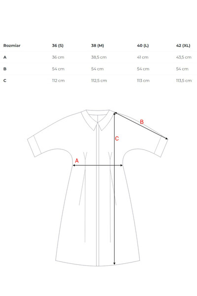 Stylove A shirt dress with pleats at the waist