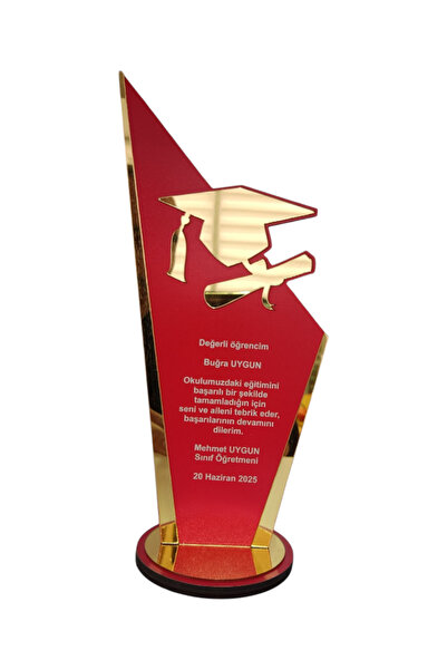 heptex Kişiye Özel Mezuniyet Hatırası Ahşap Plaket