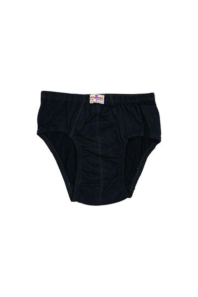 Ceylanoğlu Boy's Black Combed Cotton Panties 12 Pack 2-3-4 Years