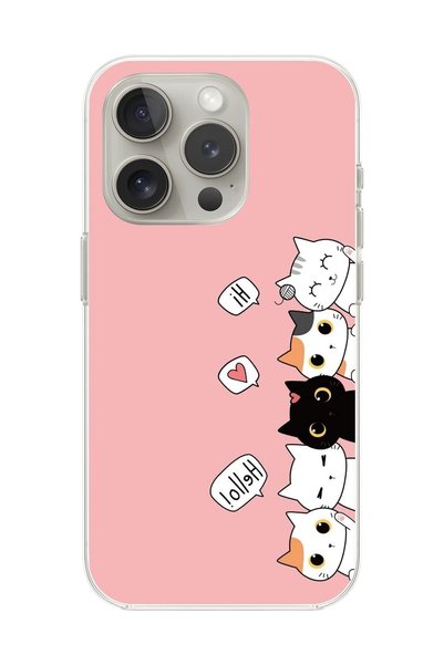 Dali Design حافظة شفافة متوافقة مع هاتف iPhone 14 Pro بتصميمات Cats 2