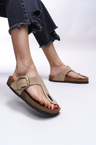 Riccon Flip-flops de damă bej Giseraele 0012601