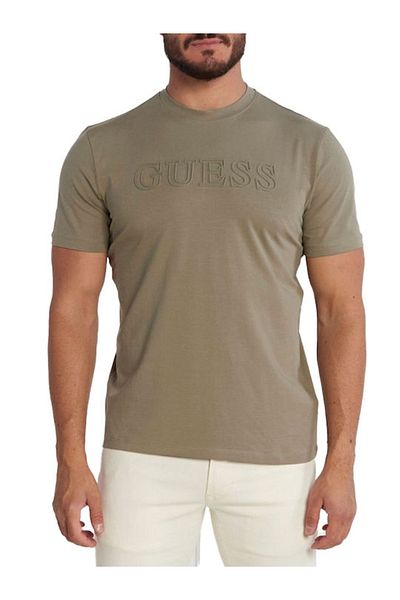 Guess Jeans Tricou verde pentru bărbați, blugi Alphy Guess