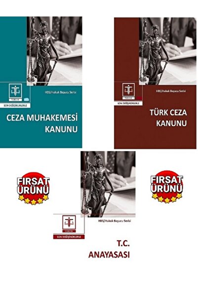 Tercih Akademi Yayınları Tercih Türk Ceza-Ceza Muhakemesi-T.C Anayasası (Cep ...