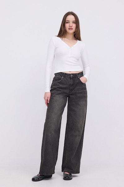 Addax Tricou modal cu guler snap B13847