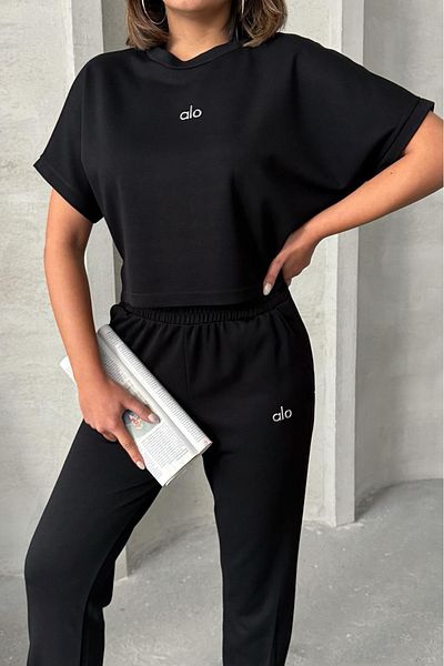 Neşeli Butik γυναικείο σετ αθλητικής φόρμας από πλισέ modal ύφασμα NBG074