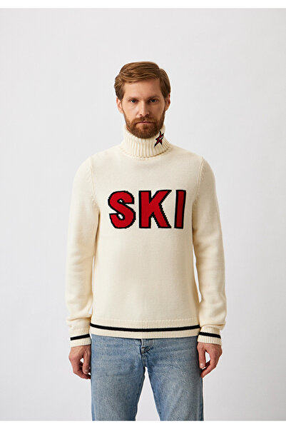BOSS SKI Erkek Beyaz Kazak