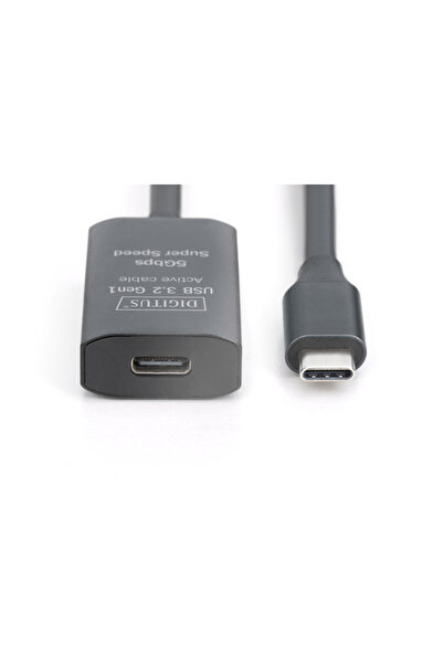 Digitus Aktif USB-C uzatma kablosu, 5m 5G, USB 3.2 Gen1, USB-C - USB-C (M/F)