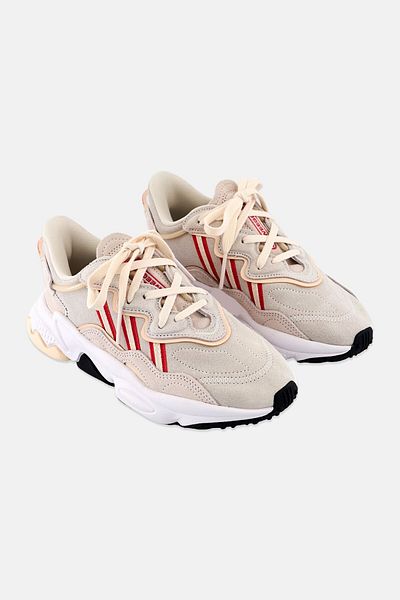 adidas Kids Boy Ozweego Lace Up Sports Shoes, Off White