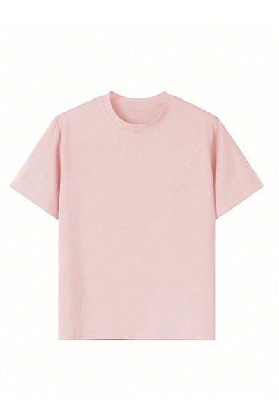 GLOWES Tricou oversize cu imprimeu unisex roz X ursuleț pentru copii