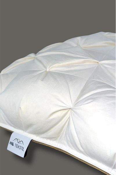 HILL TEKSTİL 100% Goose Feather 90% Crochet Feather Luxury Handmade Pillow 50*70