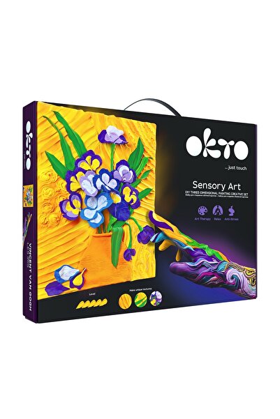 OKTO Set Pictura 3d Cu Argila Usoara, 30*40cm - Irises