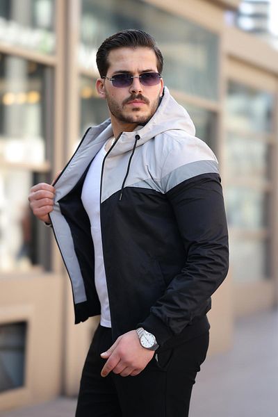 ByTrend Εποχιακό παλτό Bill Triangle Piece Hooded 1220