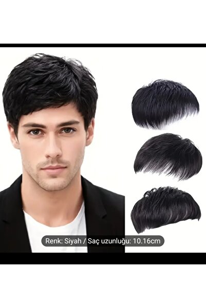 Handmade مشبك شعر صناعي غير مرئي مقاوم للحرارة مصنوع خصيصًا للرجال (إنه شعر م...