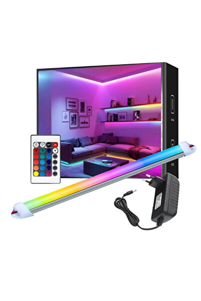 burul Sb-6518 Ir Kumandalı Rgb Çubuk Led 16 Renk, Dekoratif Işıklar, Oyun Oda...