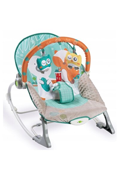 Ricokids Balansoar cu vibratii, vulpita si ursul, Ricokids 7309 - Turcoaz
