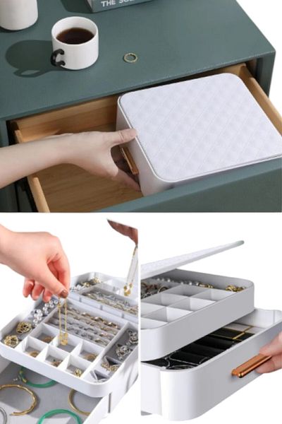 Vekorr Mirrored Jewelry Organizer |   Stylish and Functional Organizer