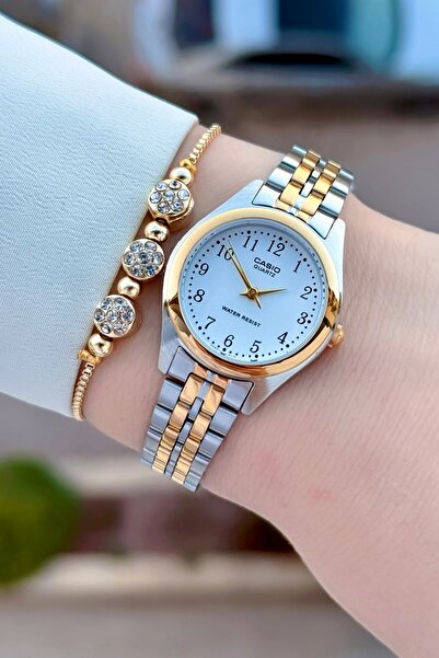 Casio Gold Silver Color Women's Wristwatch